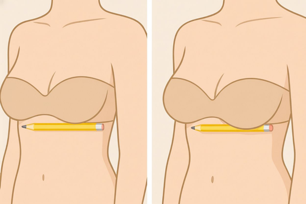 pacifica- Illustration Comparing Breast Sagging - Pacifica Center For Plastic Surgery Illustration Comparing Breast Sagging